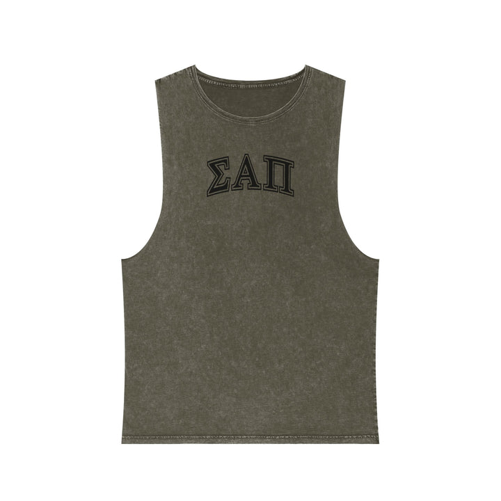 Sigma Alpha Pi Unisex Stonewash Tank Top