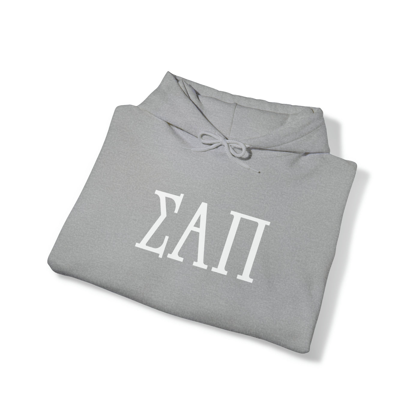 SIGMA ALPHA PI Elite Heavy Hooded Sweatshirt - White Letters