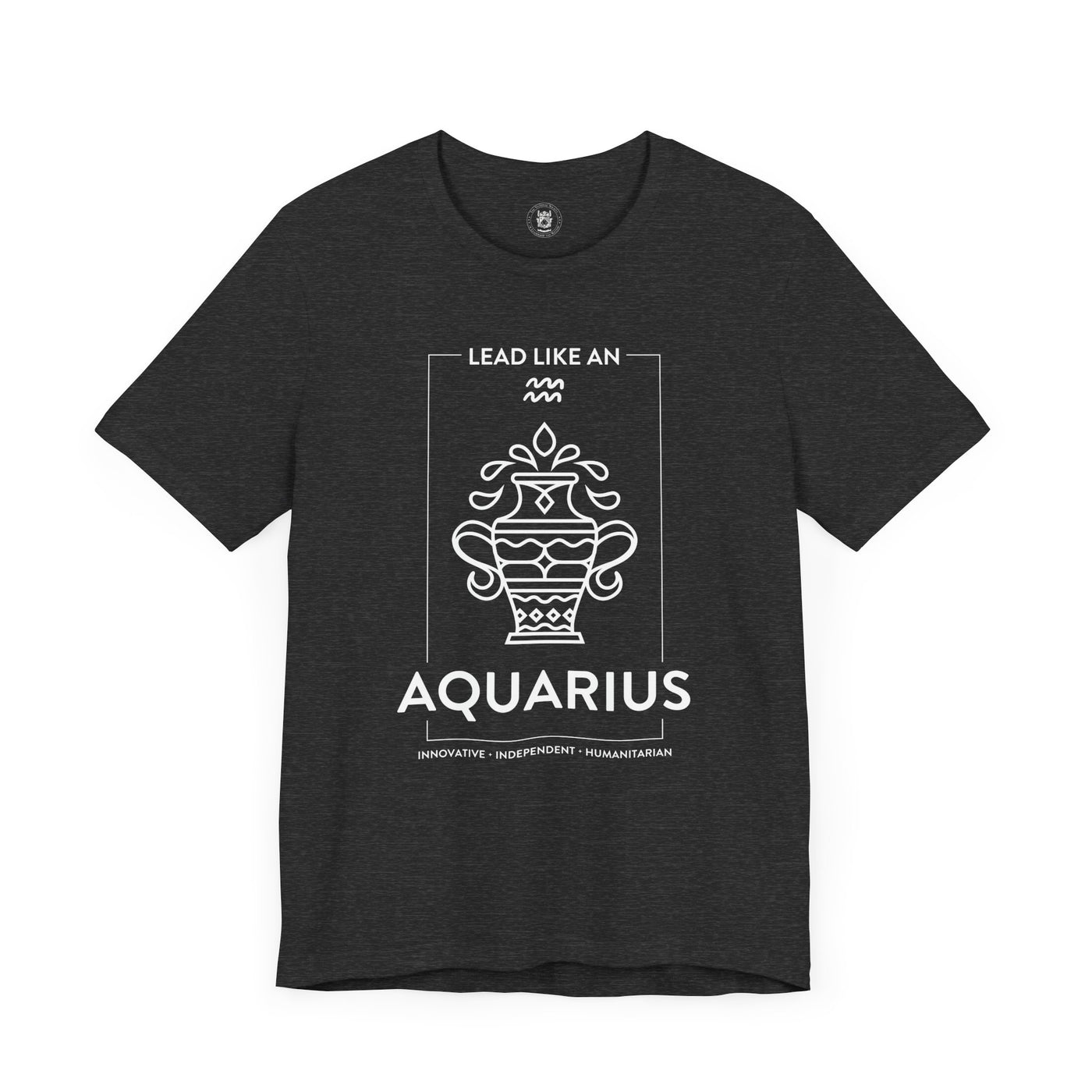 LEAD LIKE an Aquarius #1 - White on Heather Colors