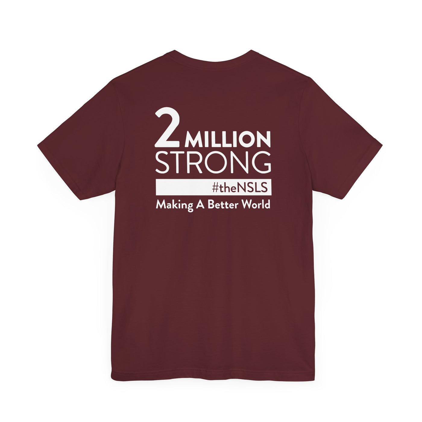 NSLS 2 Millions Strong T-Shirt - White on Heather