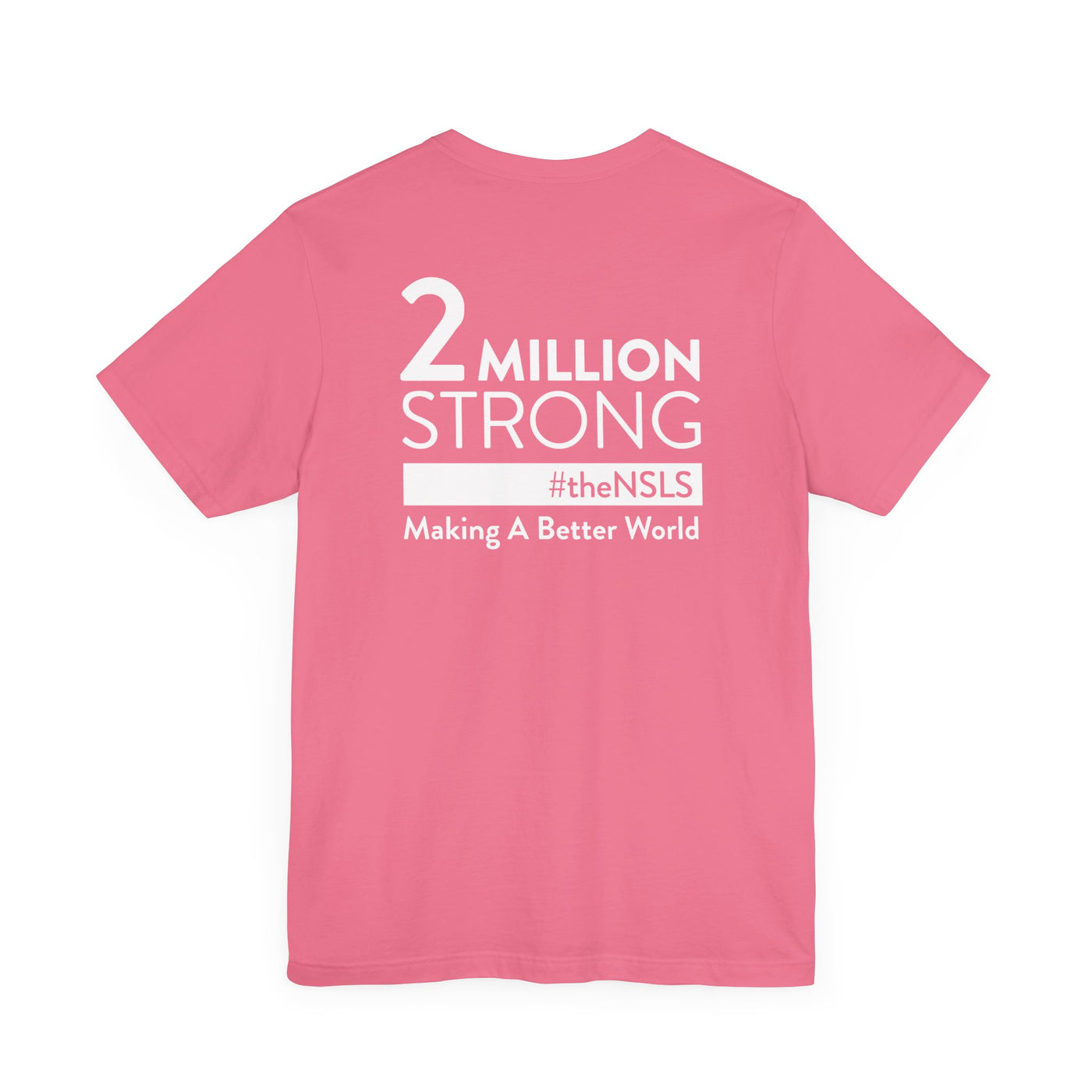 NSLS 2 Millions Strong T-Shirt - White on Heather