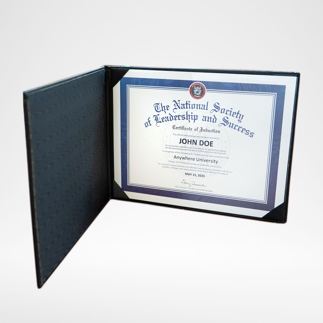 NSLS Certificate Cover