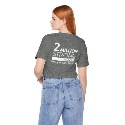 NSLS 2 Millions Strong T-Shirt - White on Heather