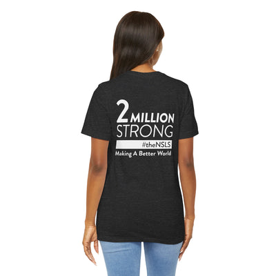 NSLS 2 Millions Strong T-Shirt - White on Heather