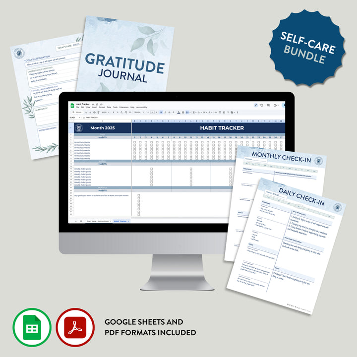 Ultimate Life &amp; Productivity Bundle (Google Sheets &amp; Editable PDFs)