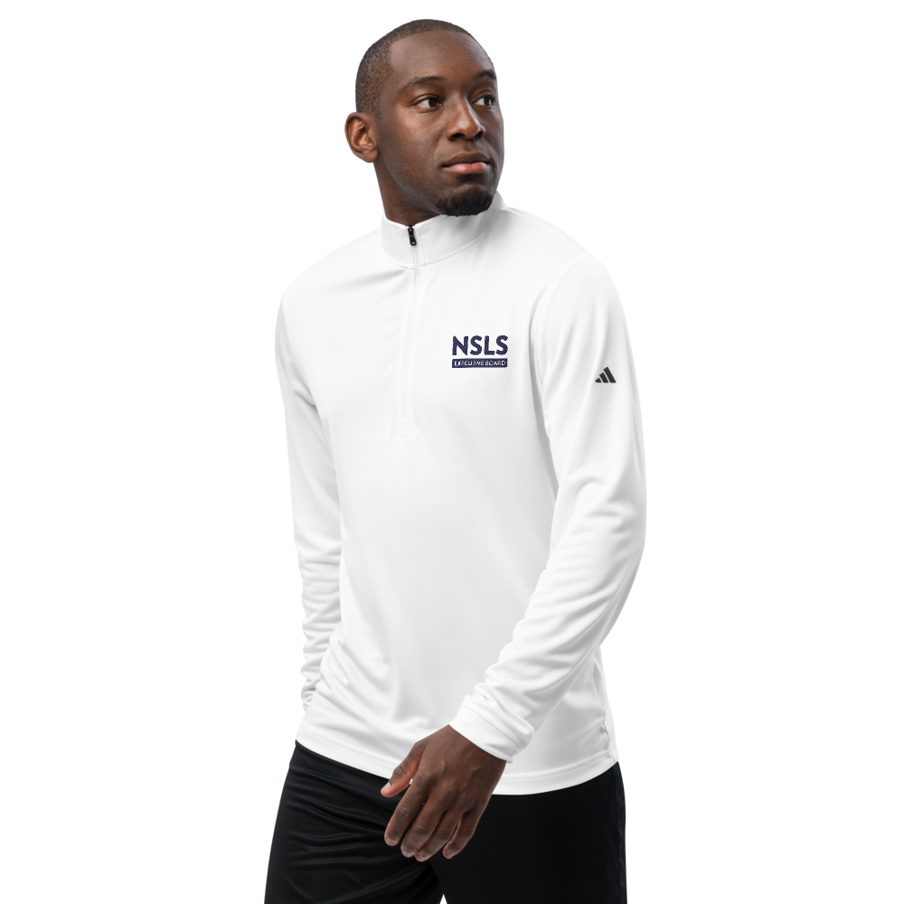 NSLS Executive Board - Adidas® Quarter zip pullover - white