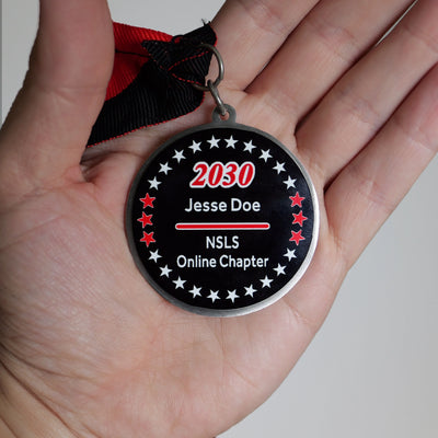 Graduation Set with NSLS Medallion and Swag Pack (Tassel Charm, License Plate Holder, Car Decal, Lapel Pin)