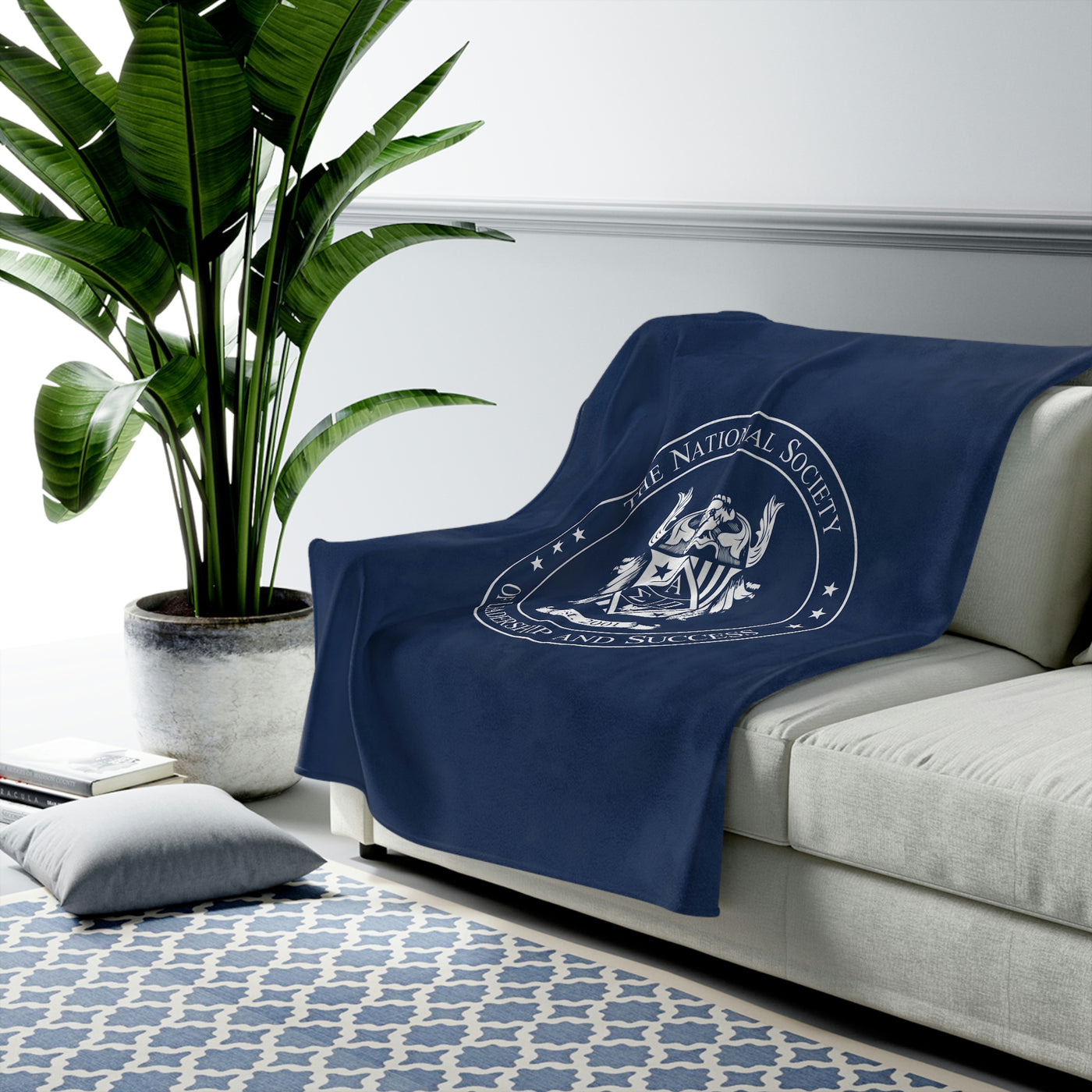 Velveteen Plush Blanket with NSLS Seal