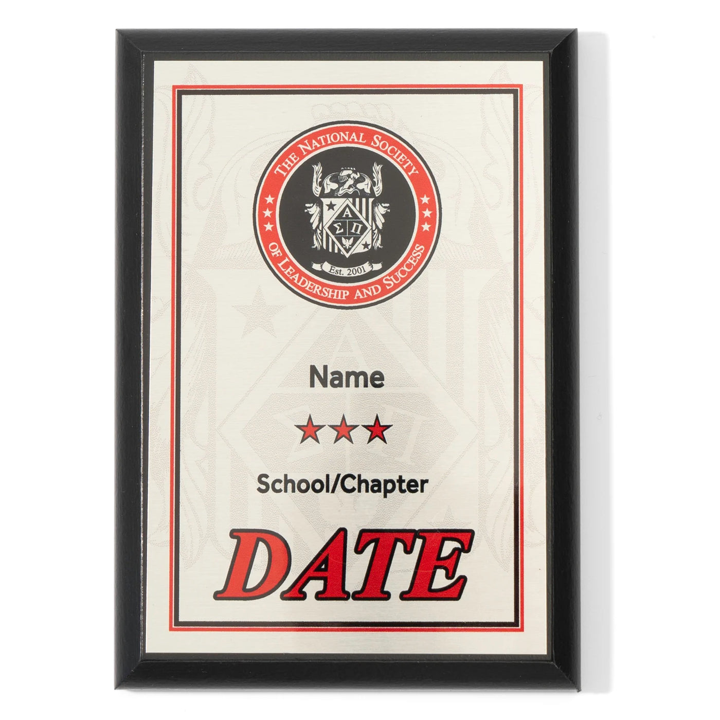 NSLS Recognition Plaque The National Society of Leadership and Success NSLS Recognition Plaque The National Society of Leadership and Success